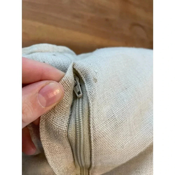 Large Neutral Dual-Tone Throw Pillow - Picture 9 of 10